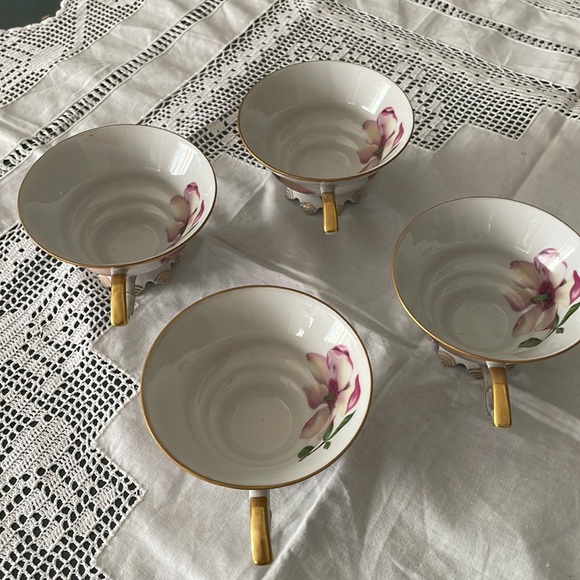 MITTERTEICH Bavaria Magnolias 4 Tea Cups - Picture 5 of 5